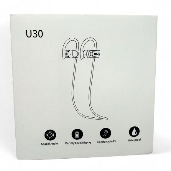 Joywise U30 Wireless Bluetooth Headphones Earbuds IPX7 Waterproof 16H Playtime - Picture 2 of 9